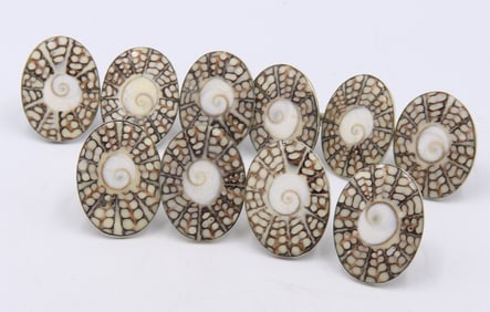 Group Lot of 10 Vintage 925 Sterling Silver Rings