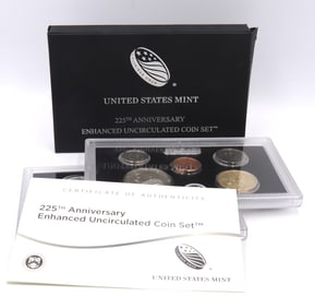 2016 United States Mint 225th Anniversary Enhanced Uncirculated Coin Set