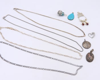 Group Lot of Vintage 925 Sterling Silver Jewelry