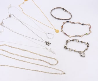 Group Lot of Vintage 925 Sterling Silver Jewelry