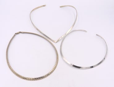 Group Lot of Vintage 925 Sterling Silver Necklaces