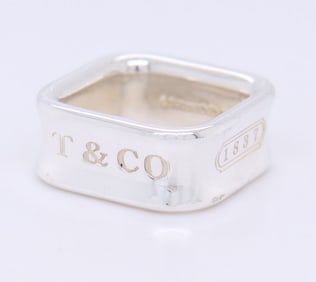 Tiffany & Co 1837 Square Band Ring