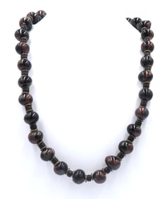 Smokey Quartz Beaded Necklace