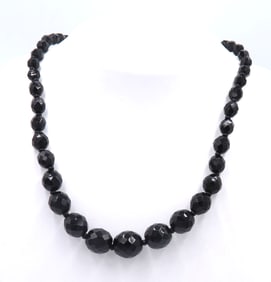 Black Onyx Beaded Necklace