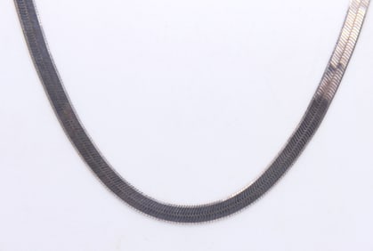 Italian 925 sterling silve Herringbone chain necklace