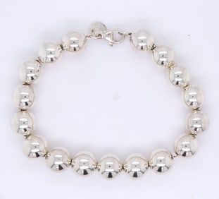Tiffany & Co 10mm silver ball bracelet
