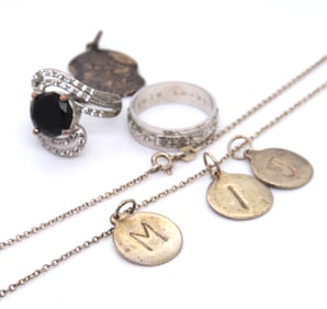 Group Lot of Vintage 925 Sterling Silver Jewelry