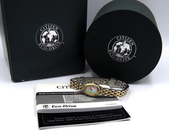 Citizen Eco Drive quartz MOP dial watch