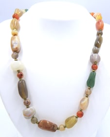 Multi Color stone beaded necklace