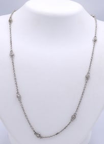 925 Sterling silver Judith Ripka chain necklace