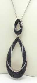 925 Sterling Silver Black Onyx Necklace