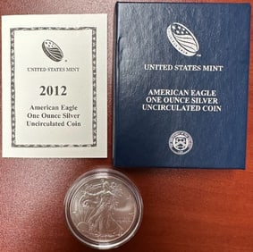 2012 US Mint American Eagle One Ounce Silver Uncirculated Coin