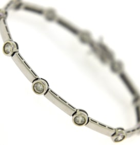 925 Sterling Silver Cubic Zirconia Bracelet