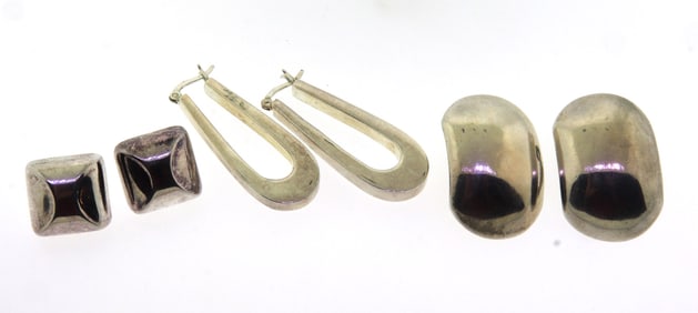 Lot of 3 Sterling Silver earrings