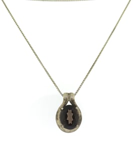Smokey Quartz Pendant on Chain in 925 sterling silver