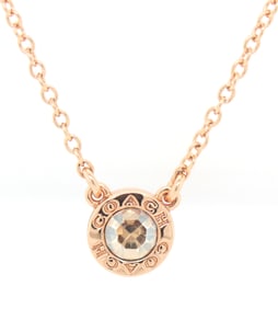 Coach CZ pendant on chain