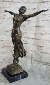 Naked Girl Bronze Sculpture