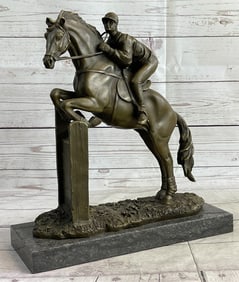 Jockey Bronze Sculpture