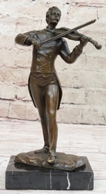 Johann Strauss playing the Violin Bronze Sculpture