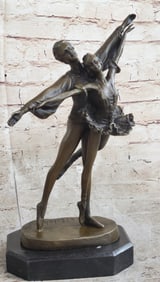 Two Beautiful Ballerina Bronze Sculpture