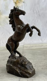 Rearing Arabian Horse Wild Bronze Sculpture