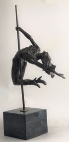 Gymnast Bronze Sculpture