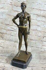 Roman Emperor God Bronze Sculpture