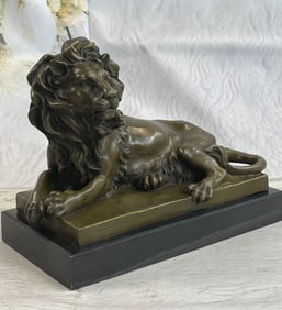 Animal Edition Lion Bronze Statue