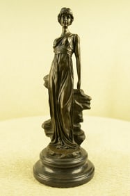 Roman Lady Bronze Statue