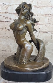 Mermaid Bronze Sea-life Sculpture