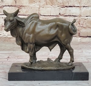 Cow Bronze Sculpture
