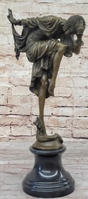 Dancer with Striking Pose Bronze Sculpture