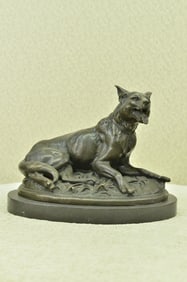 German Shepard Bronze Sculpture