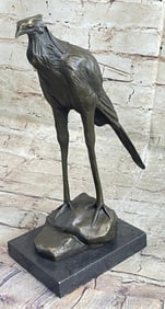 Wildlife Stork Bird Bronze Statue