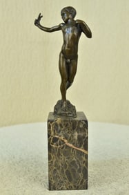 Austrian Boy Vienna Bronze Statue