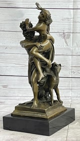 God Pluto Abduction of Sabine Woman Bronze Sculpture
