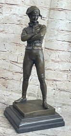 Jester Joker with Mask Bronze Sculpture