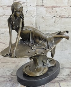 Nude Nymph bronze Sculpture