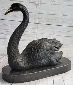 SWAN BRONZE SCULPTURE