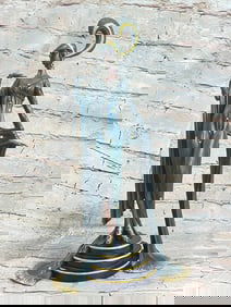 VINTAGE JULIUS ERTE SCULPTURE STATUE MODEL GORGEOUS ART DECO FEMALE FIGURE BRONZE