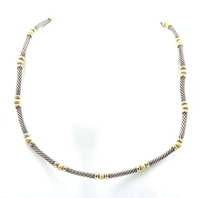 David Yurman metro station cable choker necklace