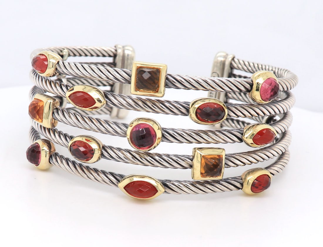 David Yurman Citrine Confetti Cuff Bracelet (1 of 8)