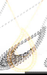 1kt Yellow gold approximate 0.50ctw top light brown diamond pendant on chain: 1kt Yellow gold approximate 0.50ctw top light brown diamond pendant on 18 inches box chain necklace. Color H and I Clarity. Total weight of necklace is 2.80 grams.