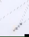 Beautiful White Gold 3 Bar Drop Diamond Dangle Pendant on Chain