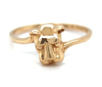 14kt Yellow gold Panther ring