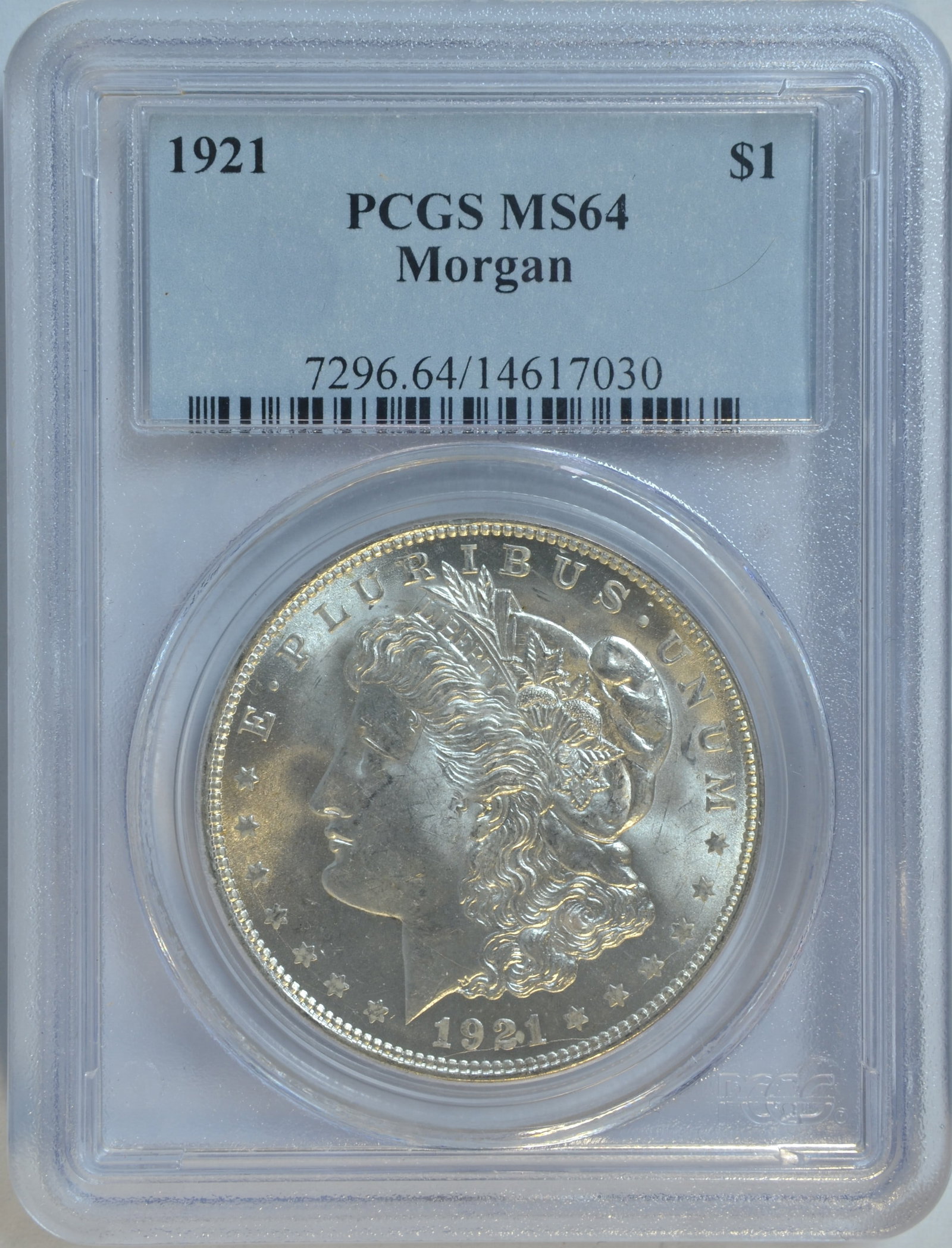 1921 Morgan Silver Dollar PCGS MS64 (1 of 2)