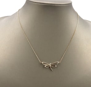 Tiffany & Co Diamond Nature Dragonfly Necklace