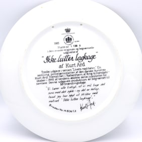 Ikke Lutter Lagkage plate by Kurt Ard