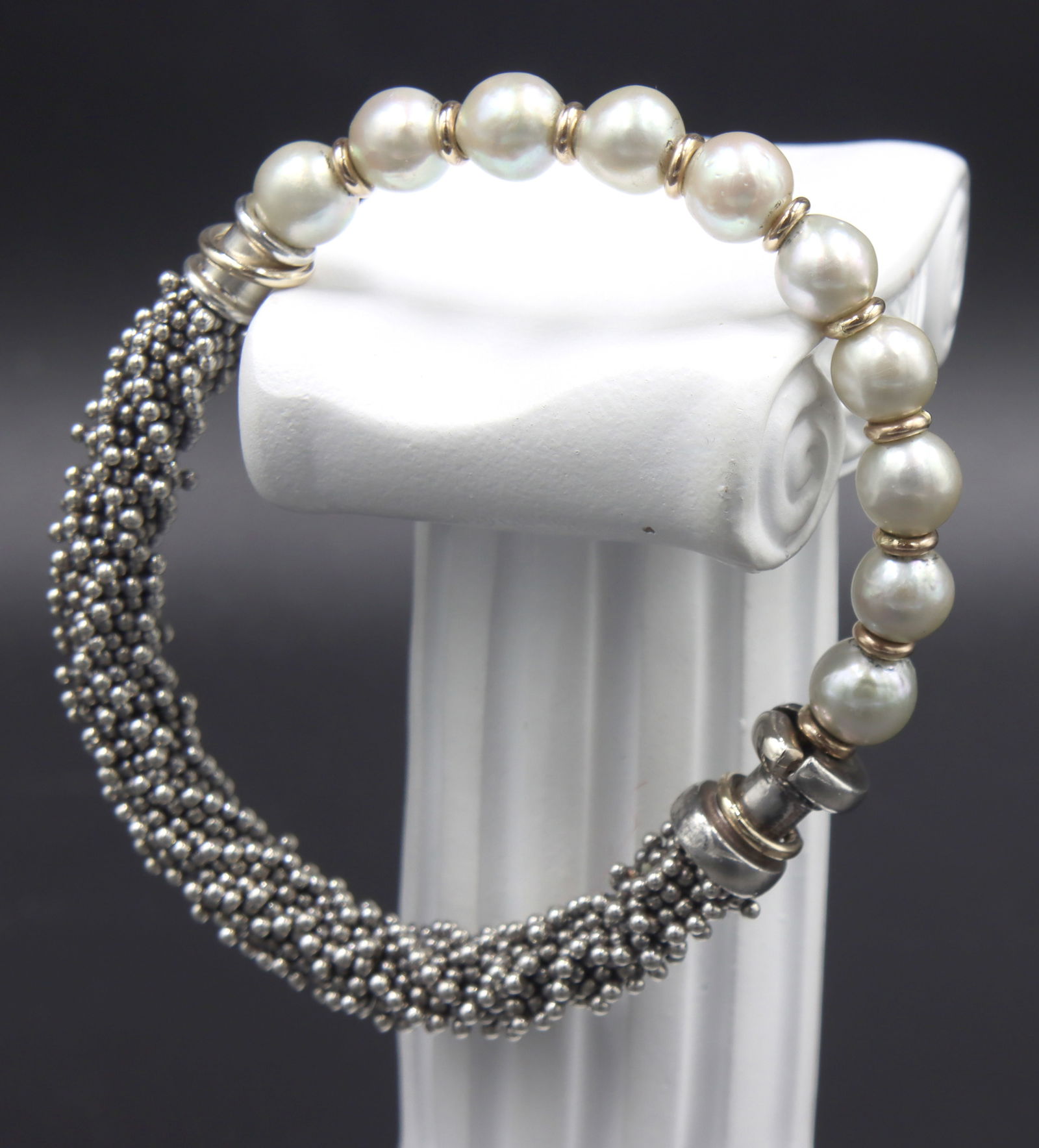 Michael Dawkins pearl beaded bracelet (1 of 5)