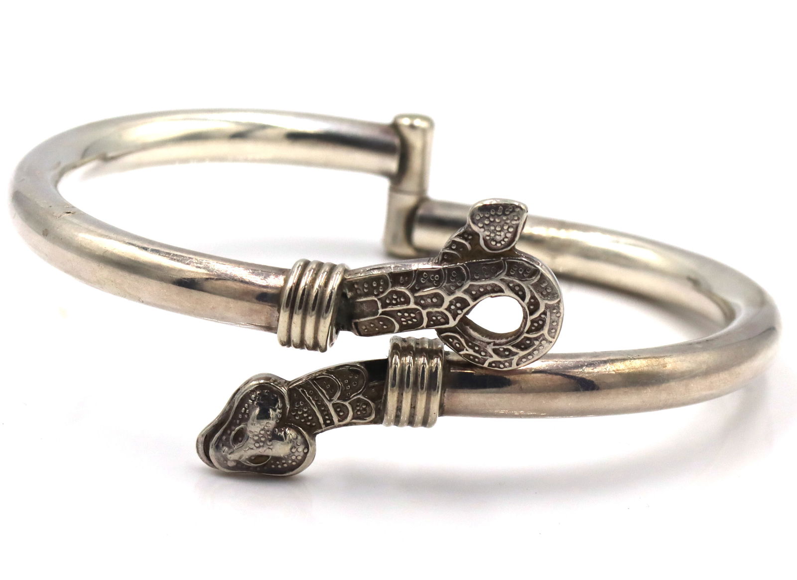 925 Sterling silver Mexico snake bracelet (1 of 6)